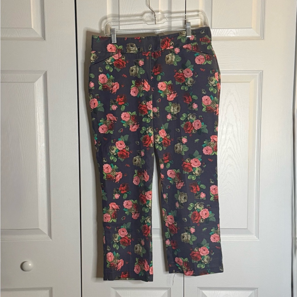 Zac & Rachel Navy Floral Pants